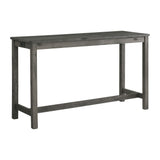 Oak Lawn Charcoal Grey Bar Table Single Pack (Table + 3 Grey Fabric Stools) - Tampa Furniture Outlet