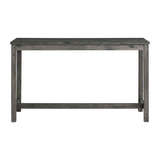 Oak Lawn Charcoal Grey Bar Table Single Pack (Table + 3 Grey Fabric Stools) - Tampa Furniture Outlet