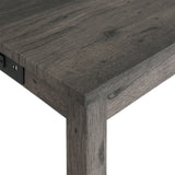 Oak Lawn Charcoal Grey Bar Table Single Pack (Table + 3 Grey Fabric Stools) - Tampa Furniture Outlet