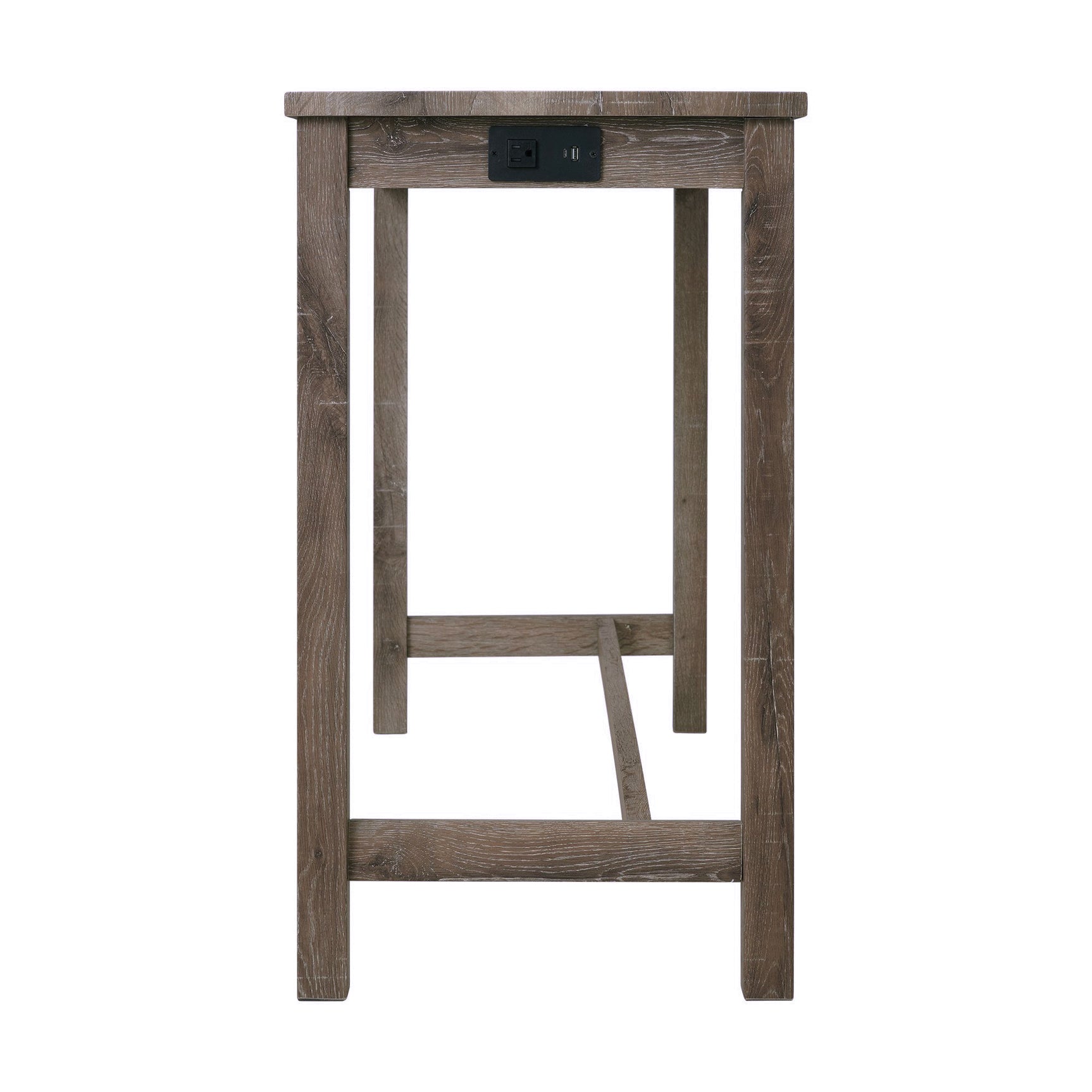 Oak Lawn Grey Bar Table Single Pack (Table + 3 Tan Fabric Stools) - Tampa Furniture Outlet