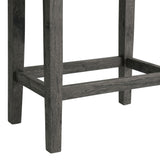 Oak Lawn Charcoal Grey Bar Table Single Pack (Table + 3 Grey Fabric Stools) - Tampa Furniture Outlet
