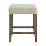 Oak Lawn Grey Bar Table Single Pack (Table + 3 Tan Fabric Stools) - Tampa Furniture Outlet