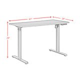 Oakland Adjustable Desk in Black - 3A Packing - Tampa Furniture Outlet