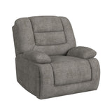 Odessa P3 Recliner W/Heat Massage, zero gravity, memory foam in Amount Grey - Tampa Furniture Outlet
