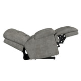 Odessa P3 Recliner W/Heat Massage, zero gravity, memory foam in Amount Grey - Tampa Furniture Outlet
