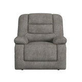 Odessa P3 Recliner W/Heat Massage, zero gravity, memory foam in Amount Grey - Tampa Furniture Outlet