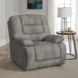 Odessa P3 Recliner W/Heat Massage, zero gravity, memory foam in Amount Grey – SKU U-17750-11582-105PPP | Elements