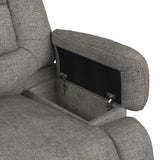 Odessa P3 Recliner W/Heat Massage, zero gravity, memory foam in Amount Grey - Tampa Furniture Outlet