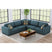 Options One RHF Chair in Palmer Plus Teal with 1 Pillow 20" – SKU U-15020-11407-150 | Elements