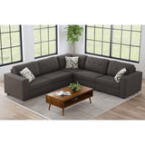 Options One RHF Chair in Palmer Plus Ash with 1 Pillow 20" - Tampa Furniture Outlet