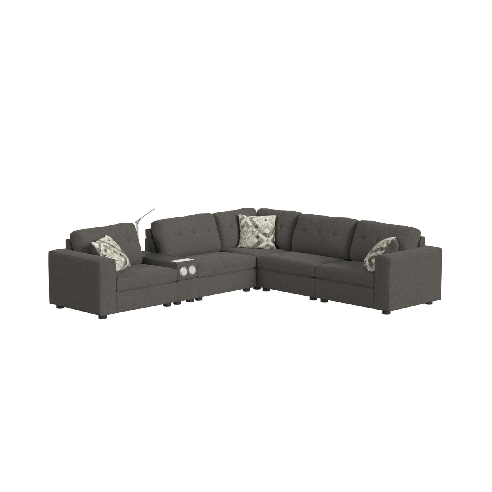 Options One RHF Chair in Palmer Plus Ash with 1 Pillow 20"