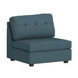 Options One Armless Chair in Palmer Plus Teal