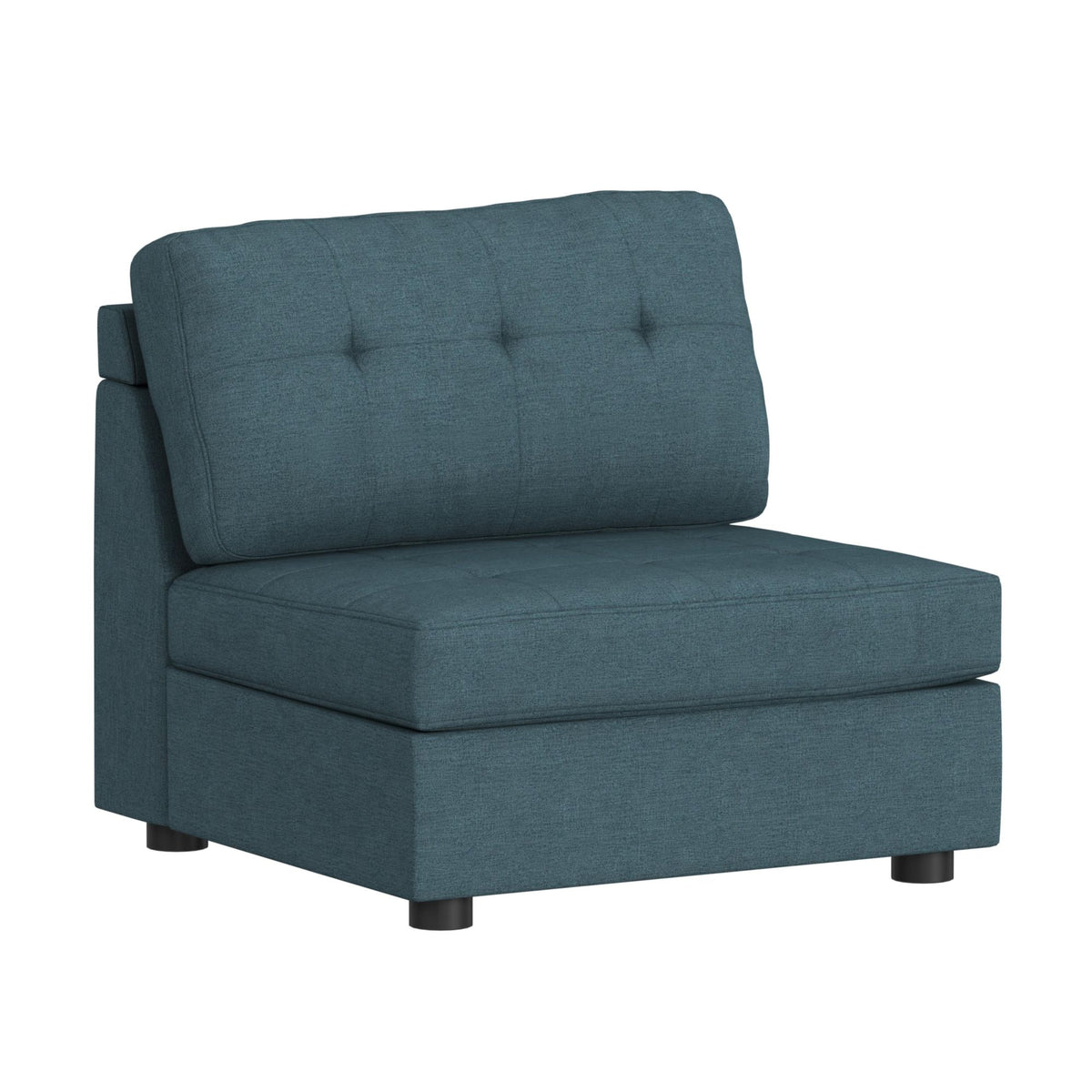 Options One Armless Chair in Palmer Plus Teal