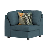 Options One Corner in Palmer Plus Teal with 1 Pillow 20"