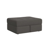 Options One Storage Ottoman in Palmer Plus Ash - Tampa Furniture Outlet