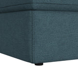Options One Storage Ottoman in Palmer Plus Teal - Tampa Furniture Outlet