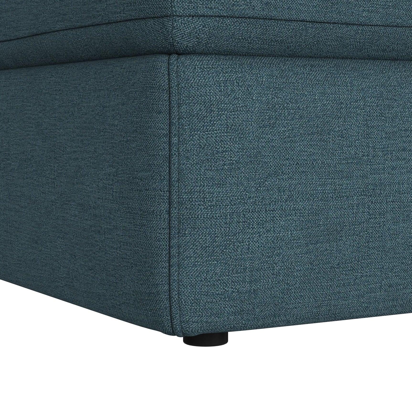 Options One Storage Ottoman in Palmer Plus Teal - Tampa Furniture Outlet