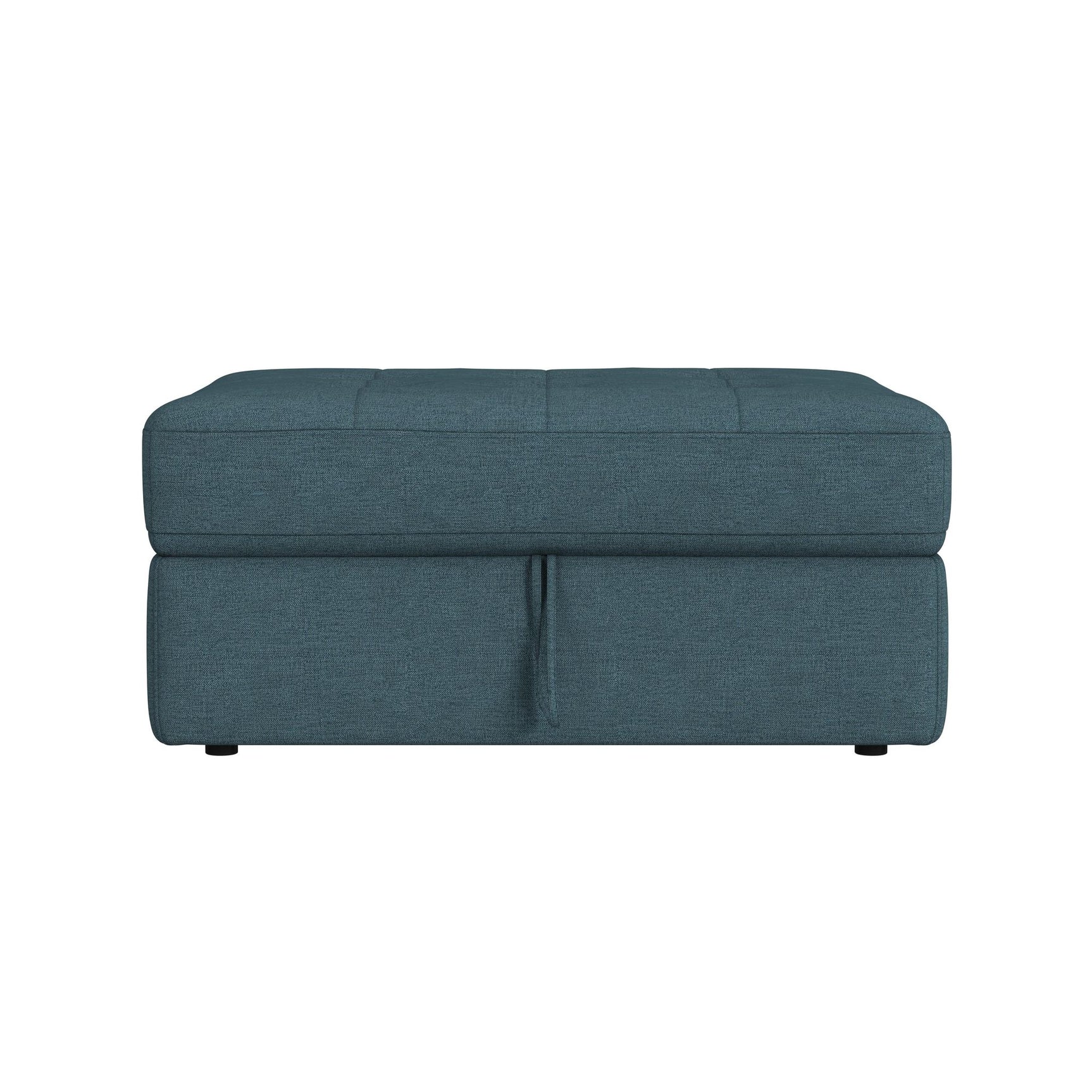 Options One Storage Ottoman in Palmer Plus Teal - Tampa Furniture Outlet