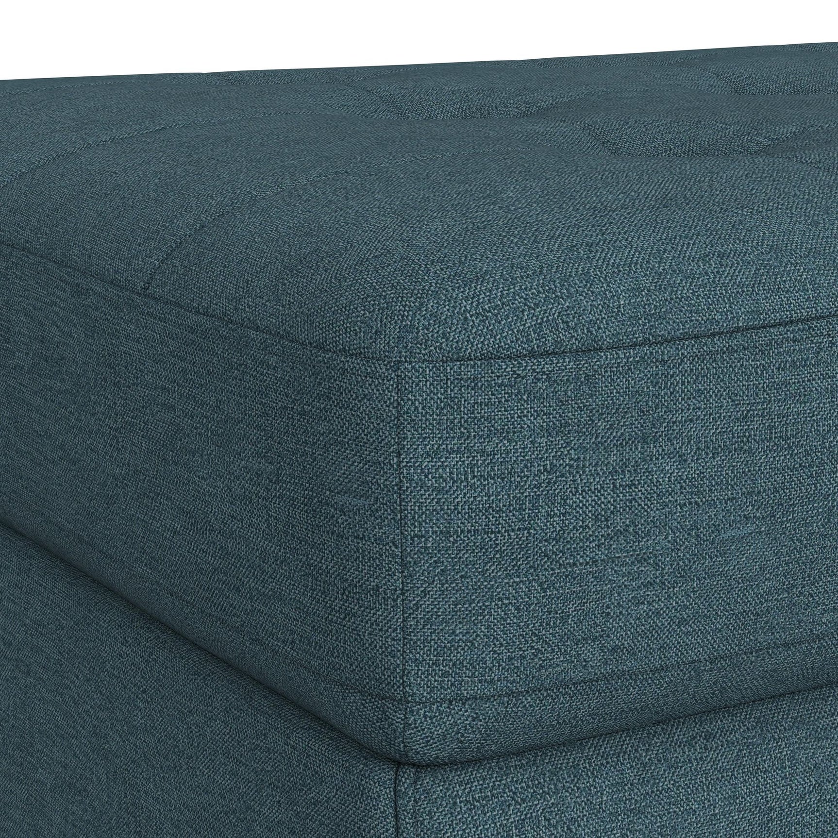 Options One Storage Ottoman in Palmer Plus Teal - Tampa Furniture Outlet