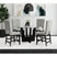 Oregon Round Counter Table with Glass Top in Black – SKU D-17380-8-CT3 | Elements