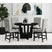Oregon Round Counter Table with Black Wood Top in Black – SKU D-17380-8-CT1 | Elements