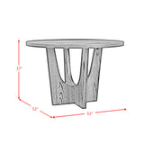 Oregon Round Counter Table with Black Wood Top in Black - Tampa Furniture Outlet