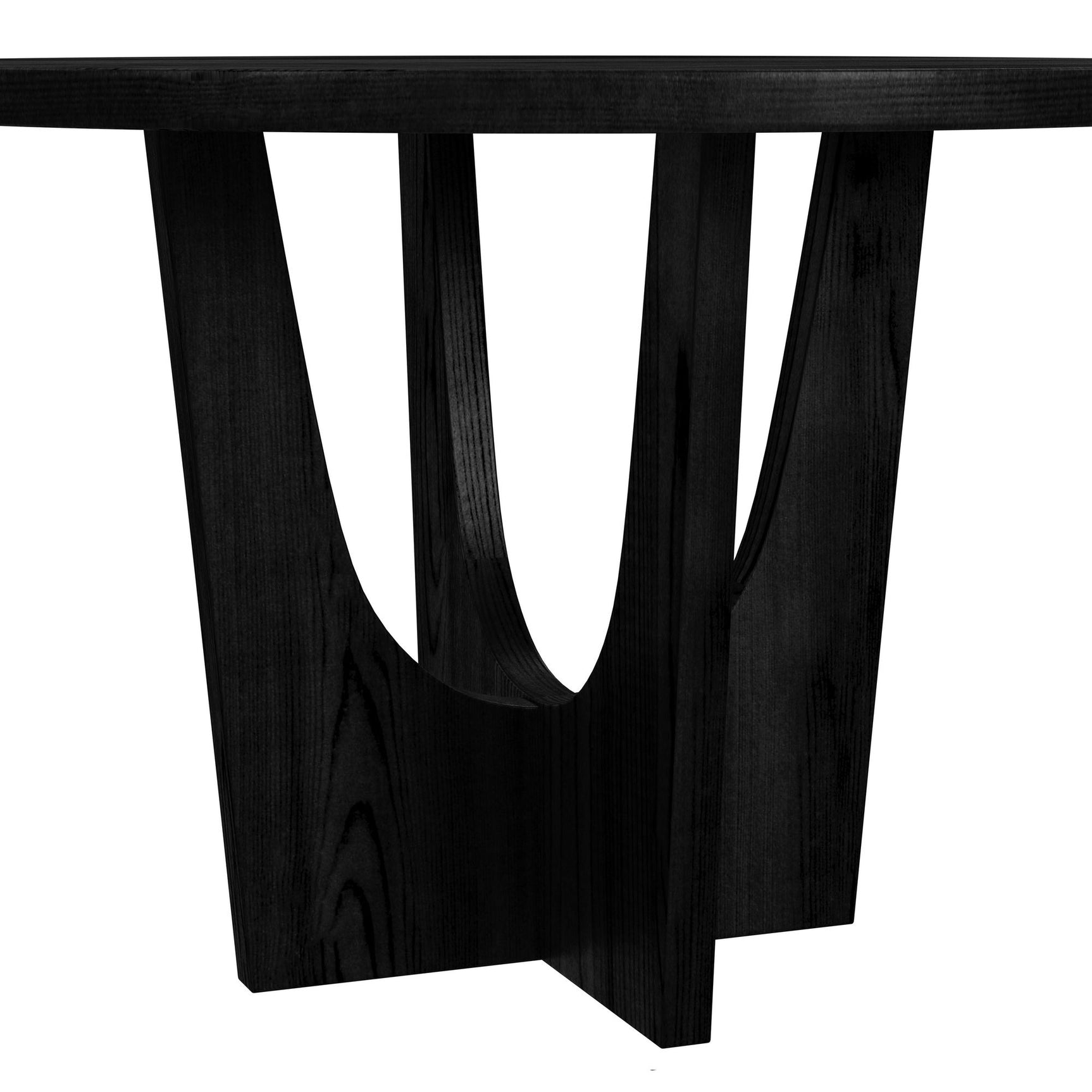 Oregon Round Counter Table with Black Wood Top in Black - Tampa Furniture Outlet