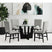 Oregon Round Dining Table with Glass Top in Black – SKU D-17380-8-DT3 | Elements