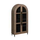 Orion Bookcase in Weathered Oak - Tampa Furniture Outlet