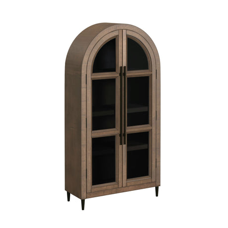 Orion Bookcase in Weathered Oak - Tampa Furniture Outlet