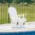 Tampa Furniture Outlet - Ashley Furniture - Hyland wave Outdoor - Swivel Glider Chair / White - P111-820