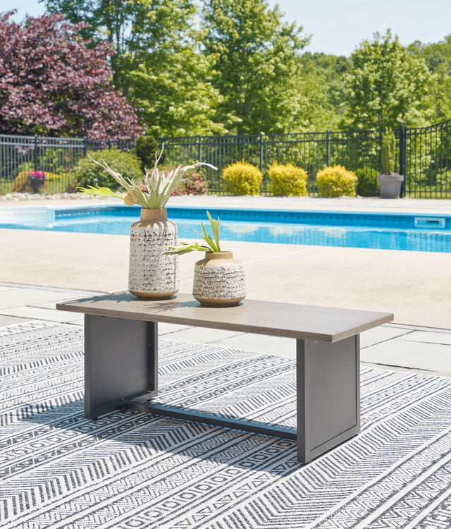 Tampa Furniture Outlet - Ashley Furniture - Bree Zee Outdoor - Rectangular End Table / Brown - P160-703