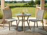 Tampa Furniture Outlet - Ashley Furniture - Mission Beach Outdoor - Chairs w/Table Set (3/CN) / Beige - PCP200-050