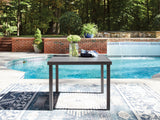 Tampa Furniture Outlet - Ashley Furniture - Rocky Creek Outdoor - Square Dining Table w/UMB OPT / Gray - PCP326-615