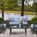 Tampa Furniture Outlet - Ashley Furniture - Bridges Beach Outdoor - Love/Chairs/Table Set (4/CN) / Gray - PCP391-080