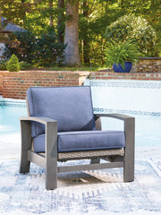 Tampa Furniture Outlet - Ashley Furniture - Half Moon Beach Outdoor - Spring Lounge Chair / Blue/Gray - PCP418-820