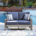 Tampa Furniture Outlet - Ashley Furniture - Half Moon Beach Outdoor - Loveseat w/Cushion - PCP418-835