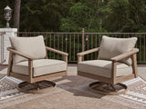 Tampa Furniture Outlet - Ashley Furniture - Harmony Headlands Outdoor - Swivel Lounge w/ Cushion - PCP428-821