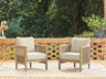 Tampa Furniture Outlet - Ashley Furniture - Spooners Cove Outdoor - Lounge Chair w/Cushion (Set of 2) - PCP469-820