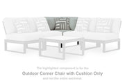 Tampa Furniture Outlet - Ashley Furniture - Beachloft Outdoor - Corner with Cushion (1/CN) / Black/Gray - P490-877