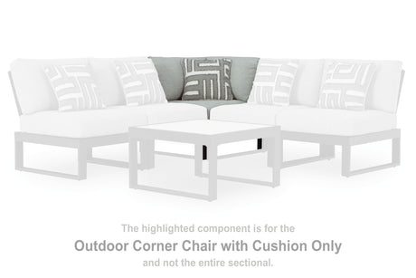 Tampa Furniture Outlet - Ashley Furniture - Beachloft Outdoor - Corner with Cushion (1/CN) / Black/Gray - P490-877