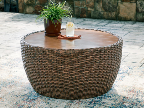 Tampa Furniture Outlet - Ashley Furniture - Double Point Outdoor - Round Cocktail Table - PCP503-708