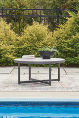 Tampa Furniture Outlet - Ashley Furniture - Ocean Beach Outdoor - Round Cocktail Table / Gray - PCP510-708
