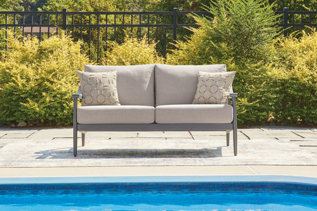 Tampa Furniture Outlet - Ashley Furniture - Ocean Beach Outdoor - Loveseat w/Cushion - PCP510-835
