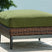 Tampa Furniture Outlet - Ashley Furniture - Horizon Hall Outdoor - Ottoman with Cushion / Brown/Green - P572-814