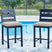 Tampa Furniture Outlet - Ashley Furniture - East Beach Outdoor - Barstool (Set of 2) / Navy Blue - PCP587-124