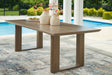 Tampa Furniture Outlet - Ashley Furniture - Serene Bay Outdoor - Sofa with Cushion / Dark Brown/White - P671-838