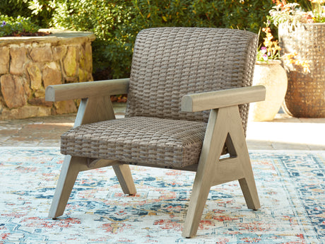 Tampa Furniture Outlet - Ashley Furniture - Cliff Trails Outdoor - Rocking Lounge Chair / Beige - PCP690-821