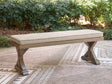 Tampa Furniture Outlet - Ashley Furniture - Laguna Heights Outdoor - Bench with Cushion - PCP790-600