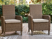 Tampa Furniture Outlet - Ashley Furniture - Laguna Heights Outdoor - Arm Chair With Cushion (Set of 2) / Beige - PCP790-601A